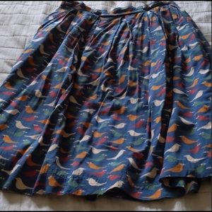 Retro vintage novelty print skirt